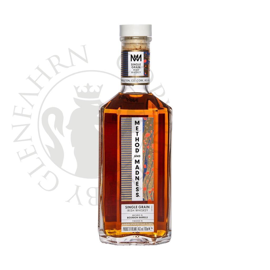 Method and Madness Finished in Virgin Spanish Oak Casks Single Grain Irish Whiskey 70cl