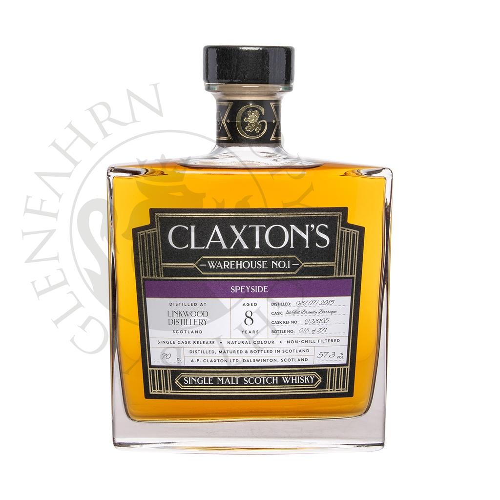 Linkwood 2015 8y Cask#C23105 Warehouse No.1 Claxton's Single Malt Scotch Whisky 70cl