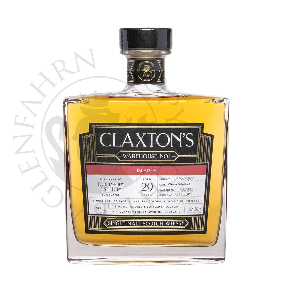 Tobermory 1994 29y Cask#C23102 Warehouse No.1 Claxton's Single Malt Scotch Whisky 70cl