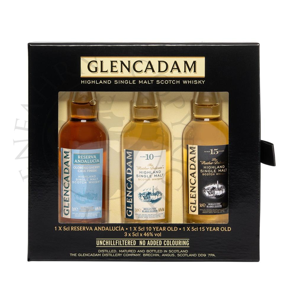 Glencadam Miniatures Triple Pack Reserva Andalucia, 10y, 15y 3x5cl