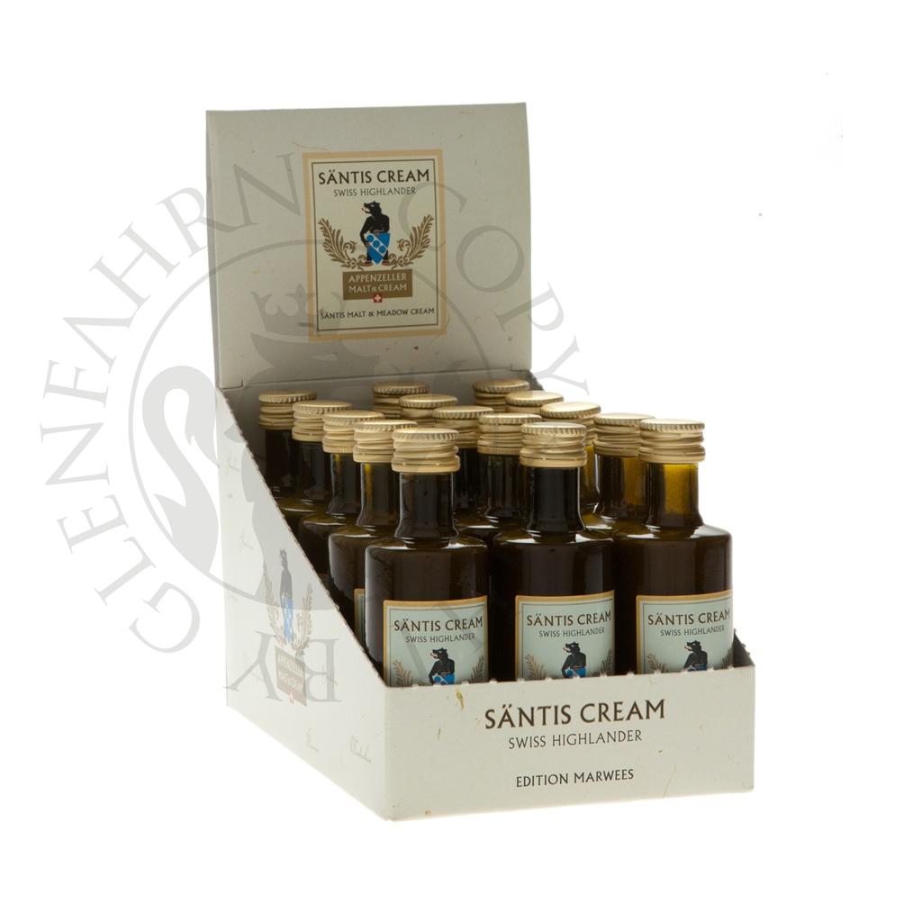 Säntis Cream Edition Marwees Miniature Swiss Alpine Whisky Cream Likör 4cl