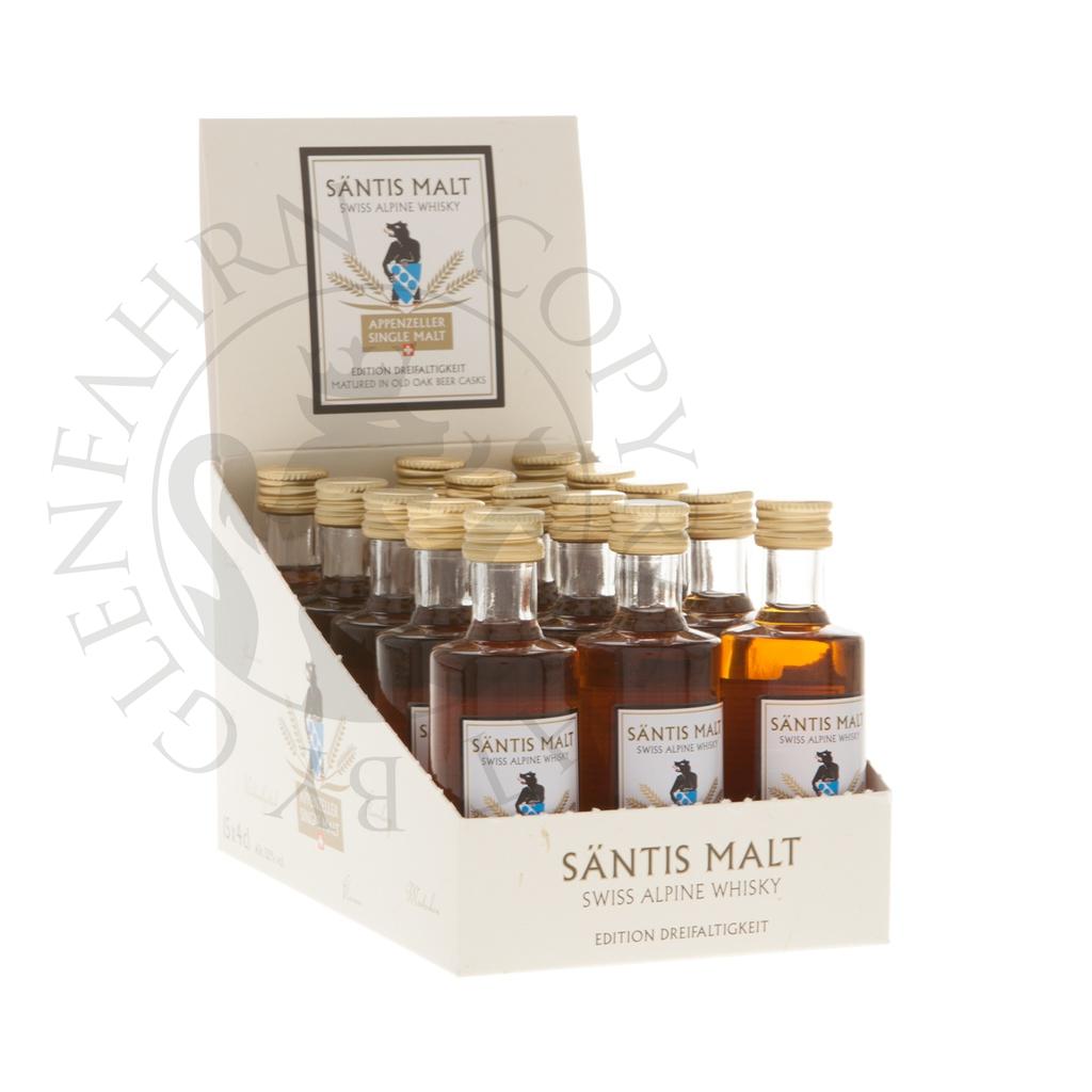 Säntis Malt Edition Dreifaltigkeit Miniature Peated Single Malt Swiss Alpine Whisky 4cl