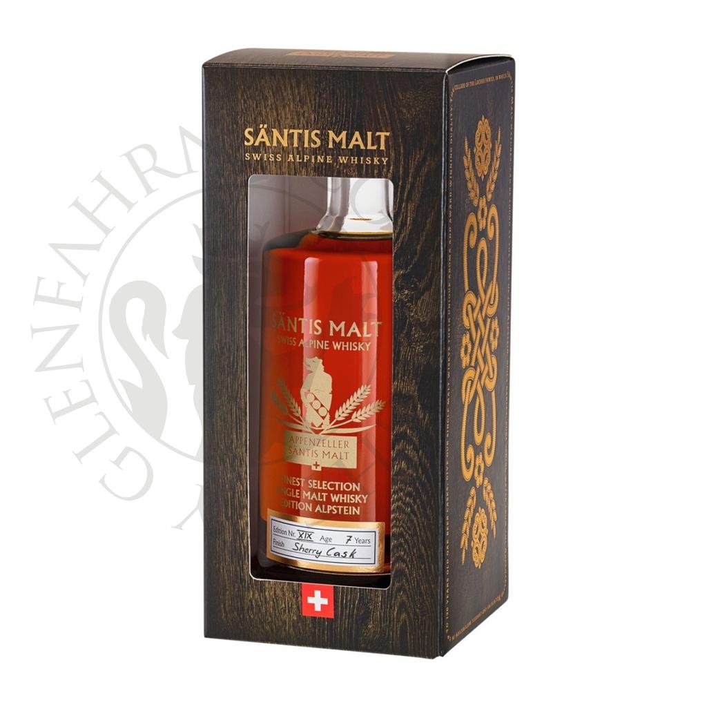 Säntis Malt Edition Alpstein XIX Sherry Cask Finish Single Malt Swiss Alpine Whisky 50cl
