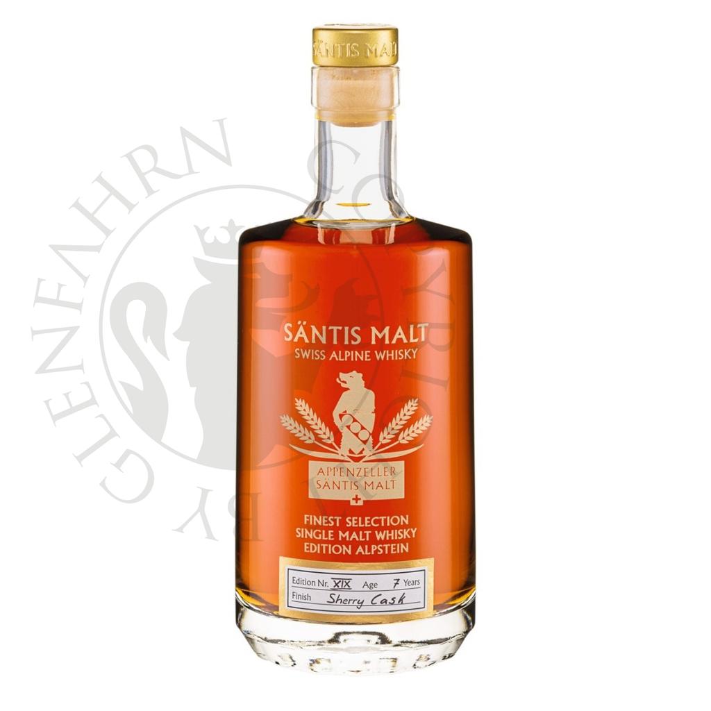 Säntis Malt Edition Alpstein XIX Sherry Cask Finish Single Malt Swiss Alpine Whisky 50cl