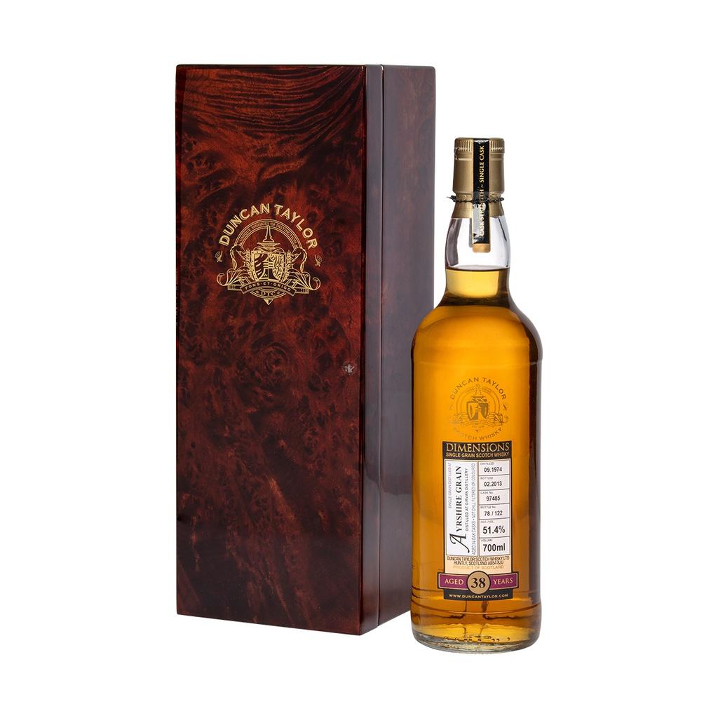 Girvan Ayrshire Grain 1974 38y Cask#97485 Dimensions Collection Duncan Taylor 70cl