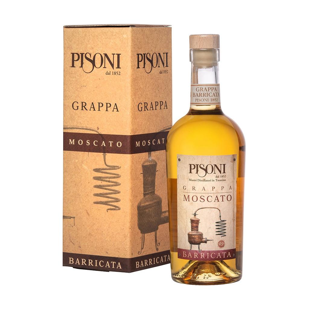 Pisoni Grappa Barricata Moscato 70cl