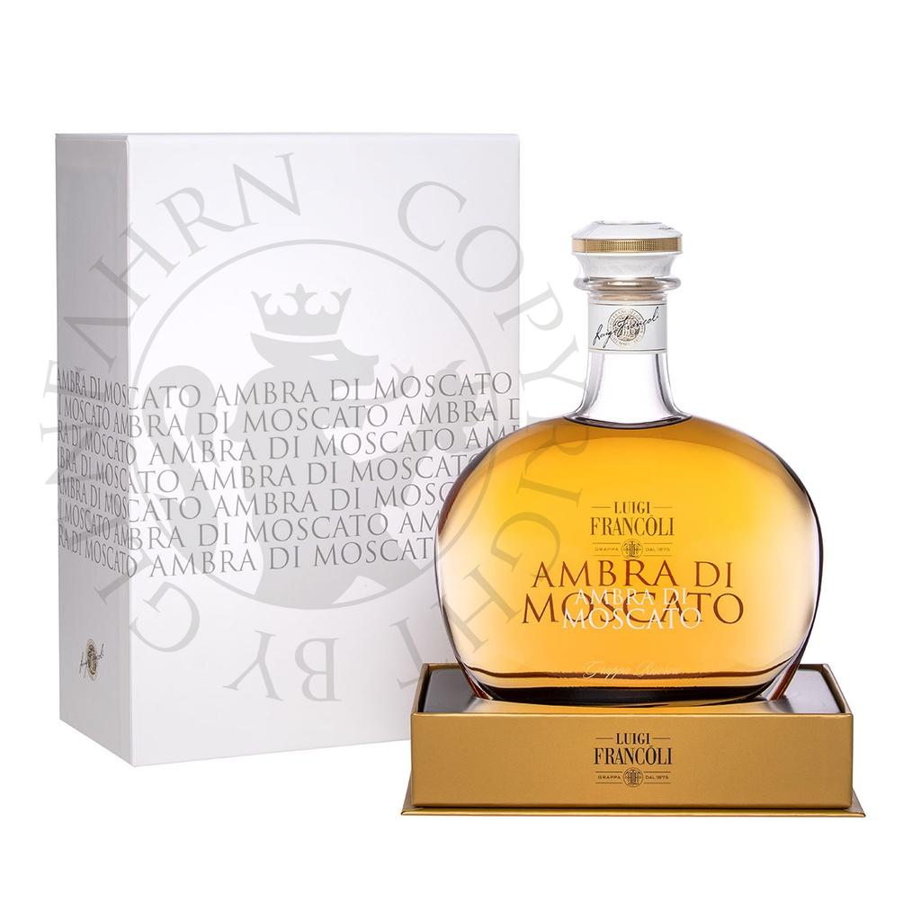 Luigi Francoli l'Ambra del Moscato Grappa Riserva in Geschenkkarton 70cl
