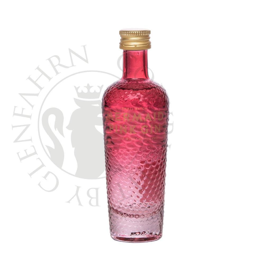 Mermaid Pink Gin Isle of Wight Small Batch Gin Miniature 5cl