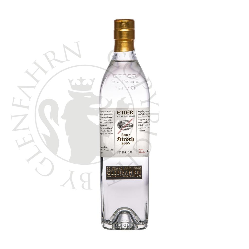 Etter Zuger Kirsch 2005 Glen Fahrn 15th Anniversary Bottling Edel-Fruchtbrand 35cl