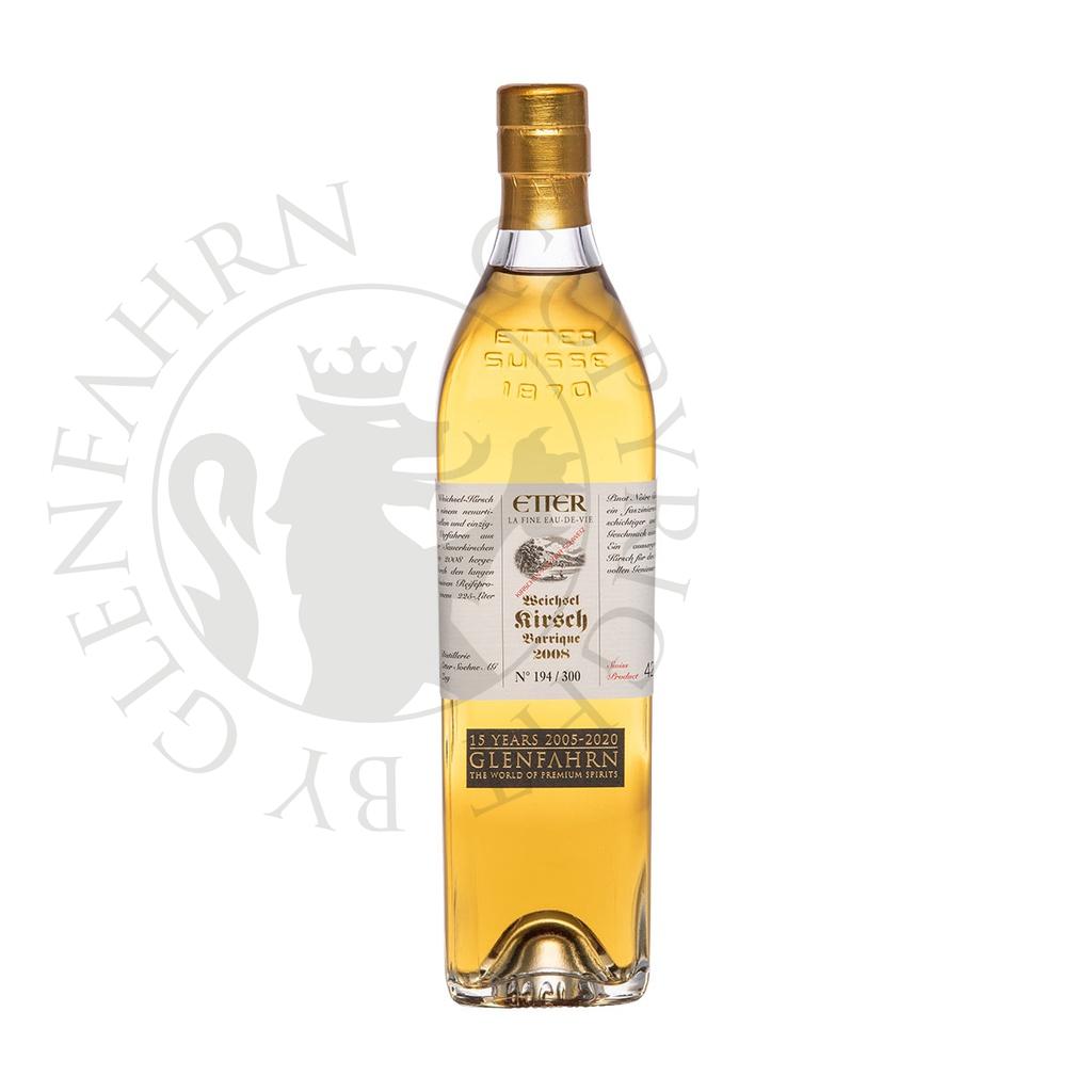 Etter Weichsel Kirsch Barrique 2008 Glen Fahrn 15th Anniversary Bottling Edel-Fruchtbrand 35cl