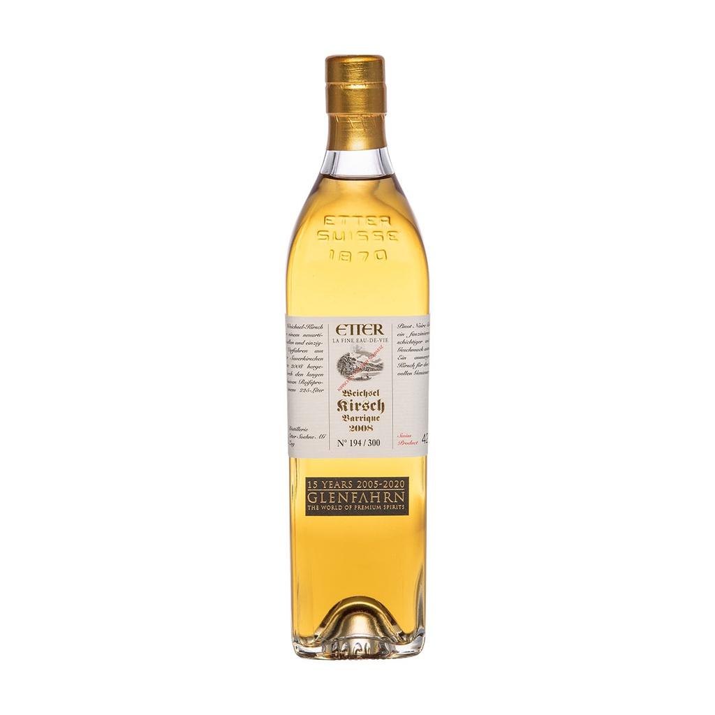 Etter Weichsel Kirsch Barrique 2008 Glen Fahrn 15th Anniversary Bottling Edel-Fruchtbrand 35cl