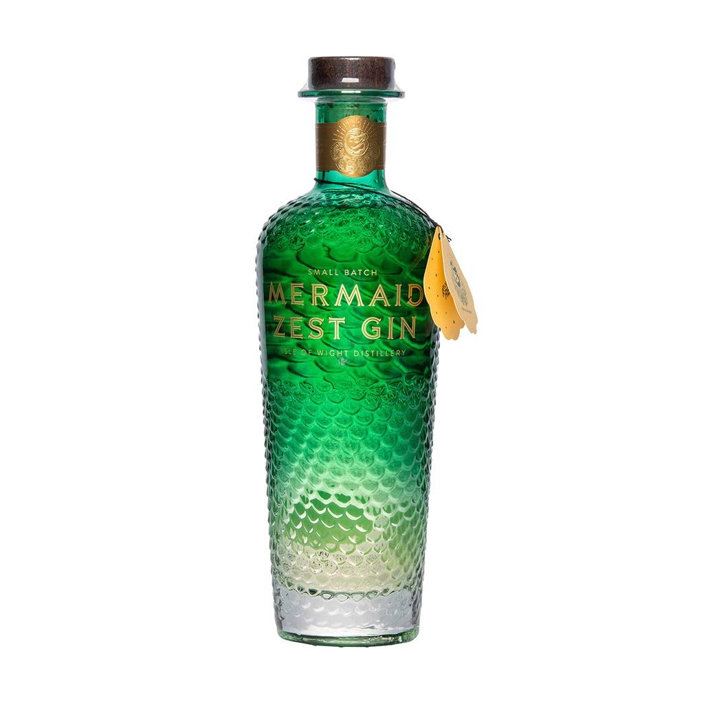 Mermaid Zest Gin Isle of Wight Small Batch Gin 70cl