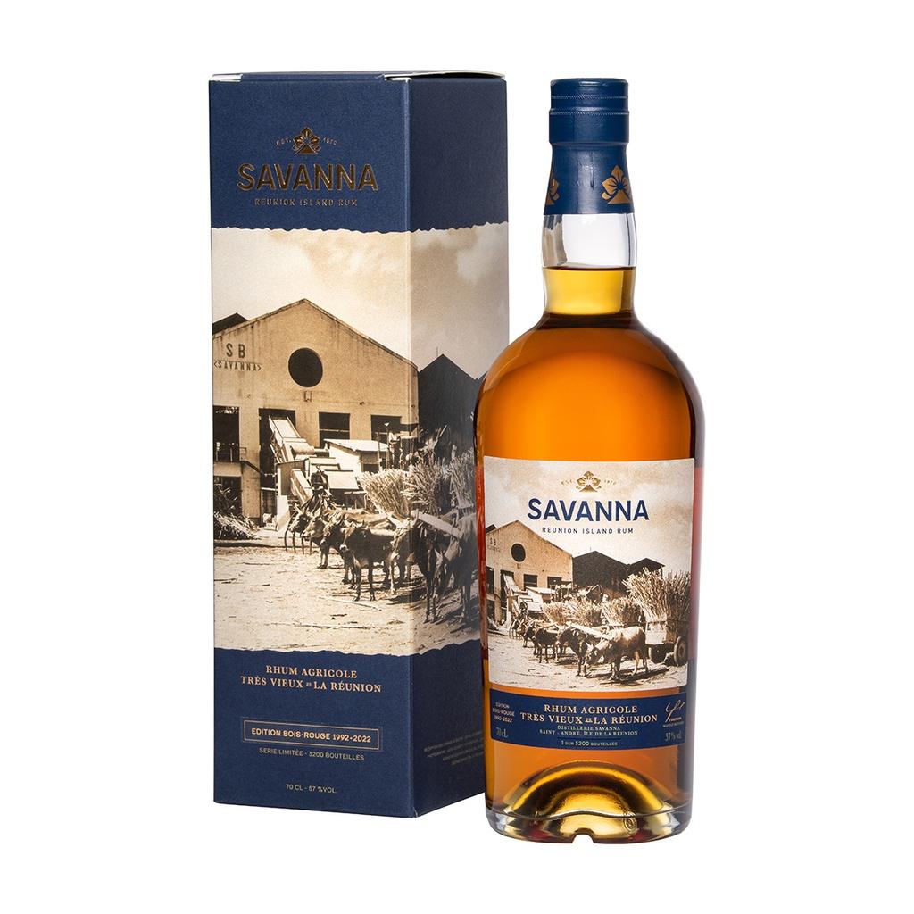 Savanna Edition Bois-Rouge 1992-2022 Rhum Agricole Tres Vieux de La Reunion 70cl
