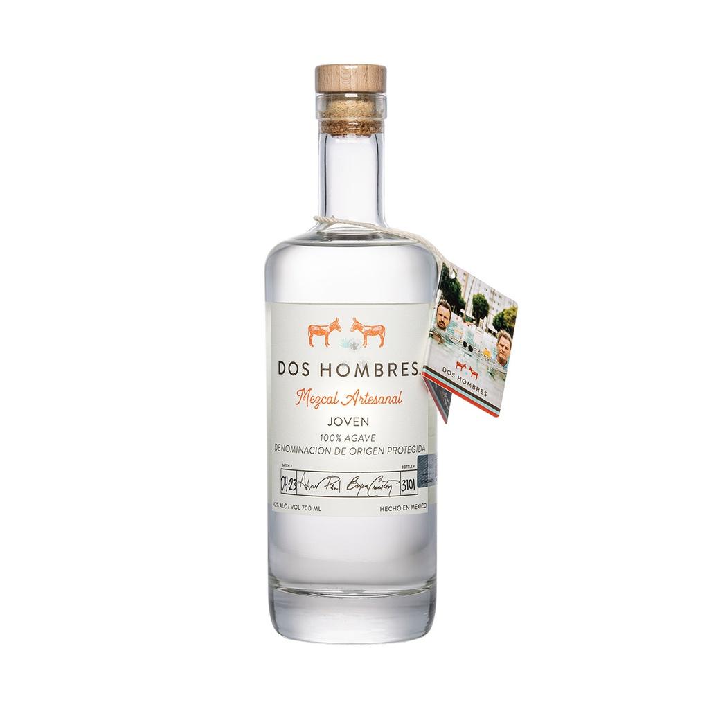 Dos Hombres Mezcal Artesanal Joven Espadin 70cl