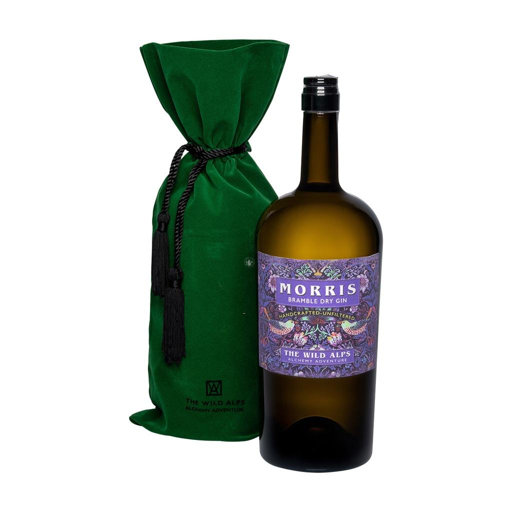 Morris Bramble Dry Gin Magnum in Velvet Sachet The Wild Alps 150cl