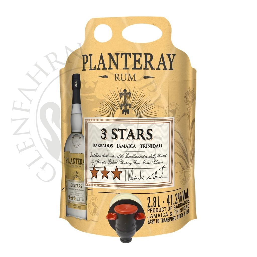 Planteray 3 Stars Jamaica Barbados Trinidad Rum Ecopouch 280cl