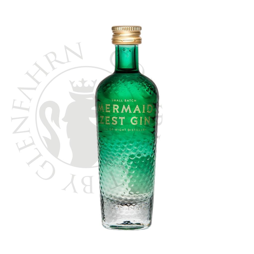 Mermaid Zest Gin Isle of Wight Small Batch Gin Miniature 5cl