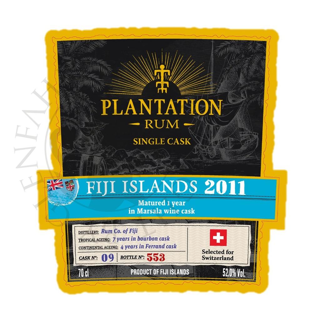Fiji Islands 2011 12y Cask#9 Marsala Wine Cask Finish Plantation Rum 20cl DEGU