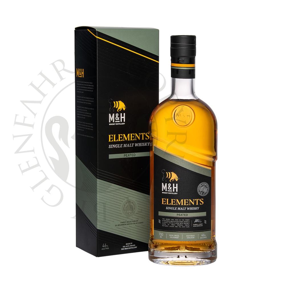M&H Elements Peated Single Malt Tel Avivian Whisky 70cl
