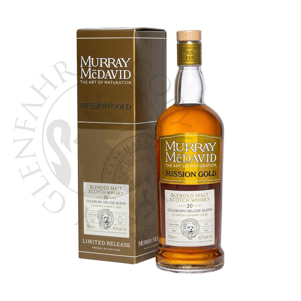 Coleburn Deluxe Blend 2002 20y Mission Gold Murray McDavid 20cl DEGU