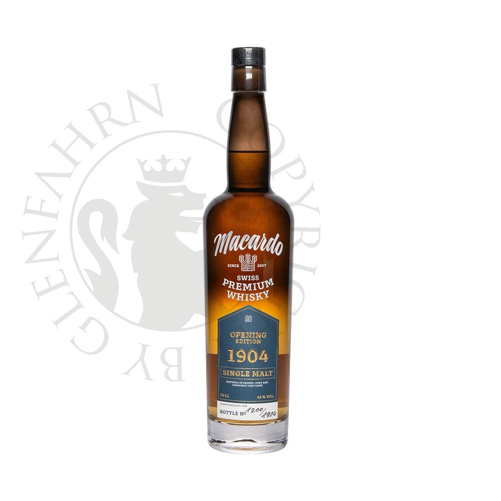 Macardo Single Malt Opening Edition 1904 Swiss Premium Whisky 70cl