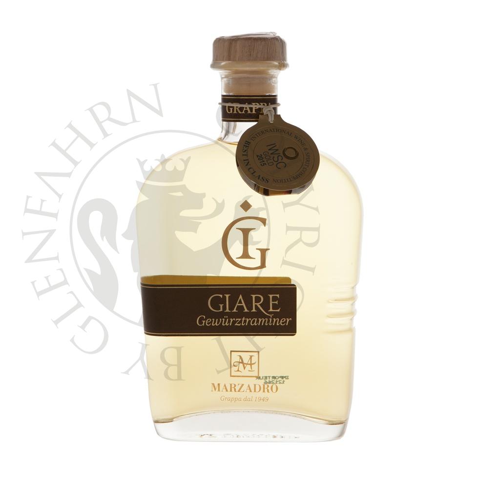 Marzadro Giare Gewürztraminer Grappa Invecchiata 20cl DEGU