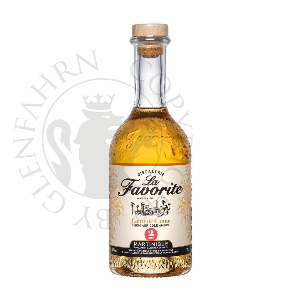La Favorite Coeur de Canne Élévé sous Bois Rhum Agricole 20cl DEGU