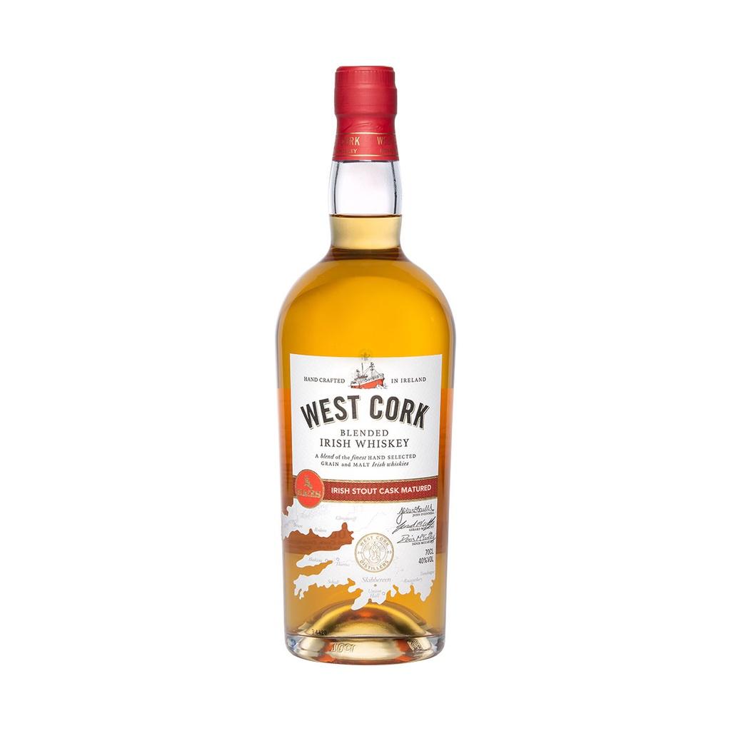 West Cork Irish Stout Cask Matured Blended Irish Whiskey 70cl