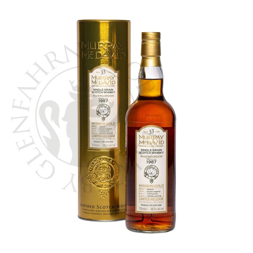 Invergordon 1987 33y Casks#1901555+2013160 Mission Gold Murray McDavid 70cl