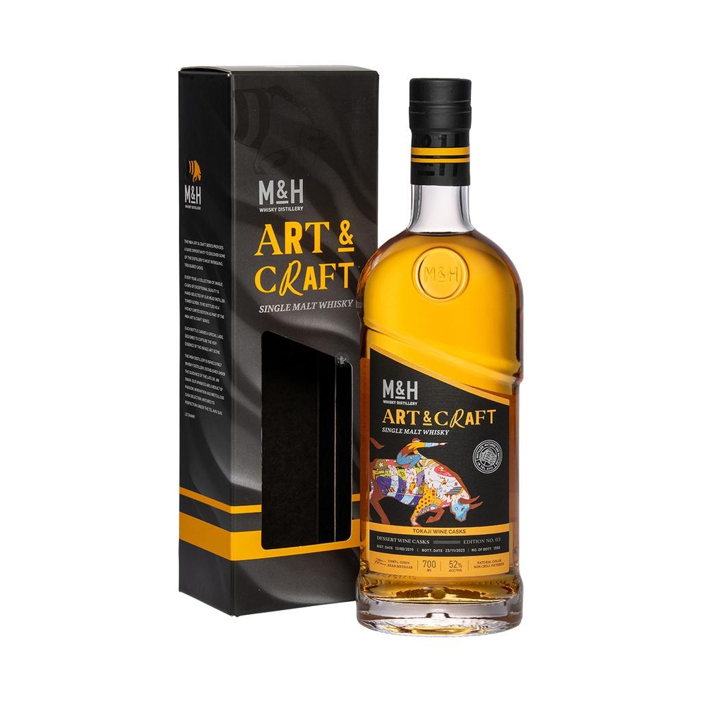 M&H Art & Craft Tokaji Wine Casks Single Malt Tel Avivian Whisky 70cl