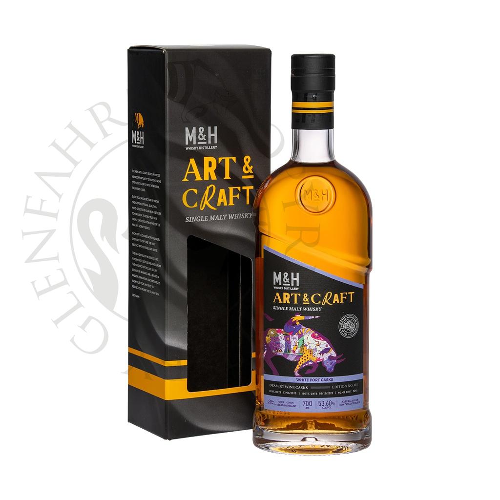 M&H Art & Craft White Port Casks Single Malt Tel Avivian Whisky 70cl
