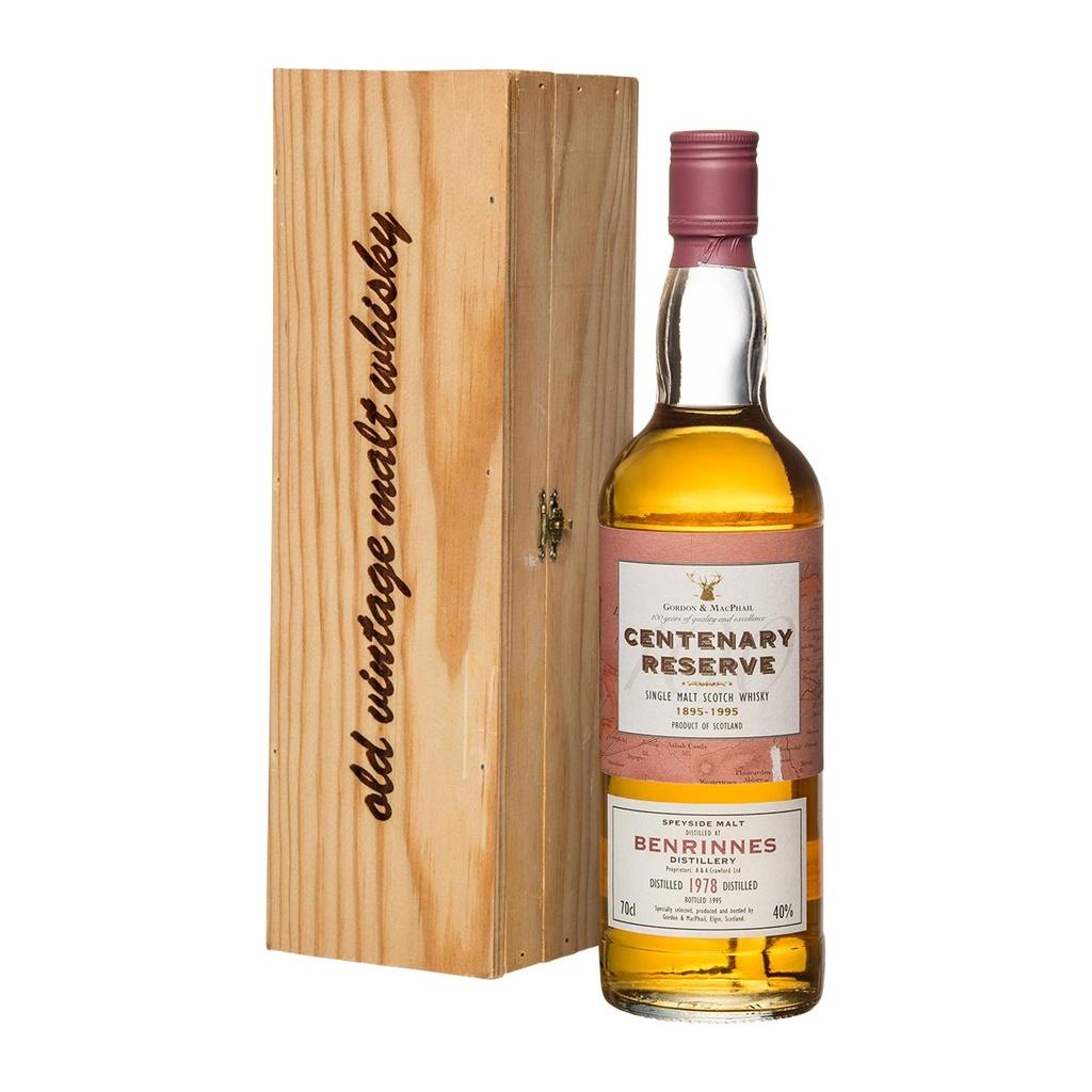 Benrinnes 1978 bot.1995 Gordon & MacPhail Speyside Single Malt Scotch Whisky 70cl