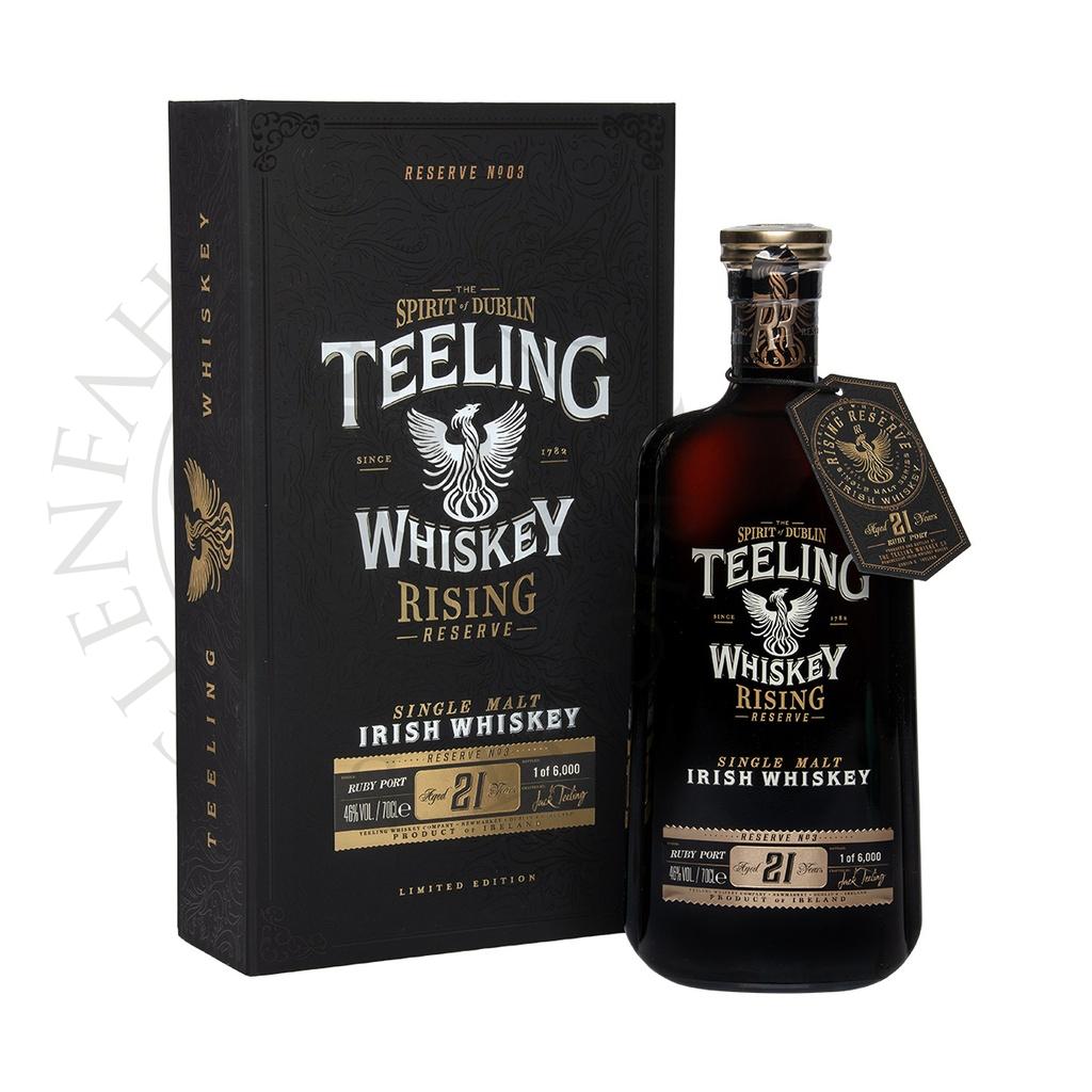 Teeling 21y Rising Reserve Vol.3 Ruby Port Cask Finish Single Malt Irish Whiskey 70cl