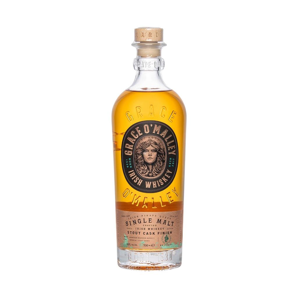 Grace O'Malley Stout Cask Finish Single Malt Irish Whiskey 70cl