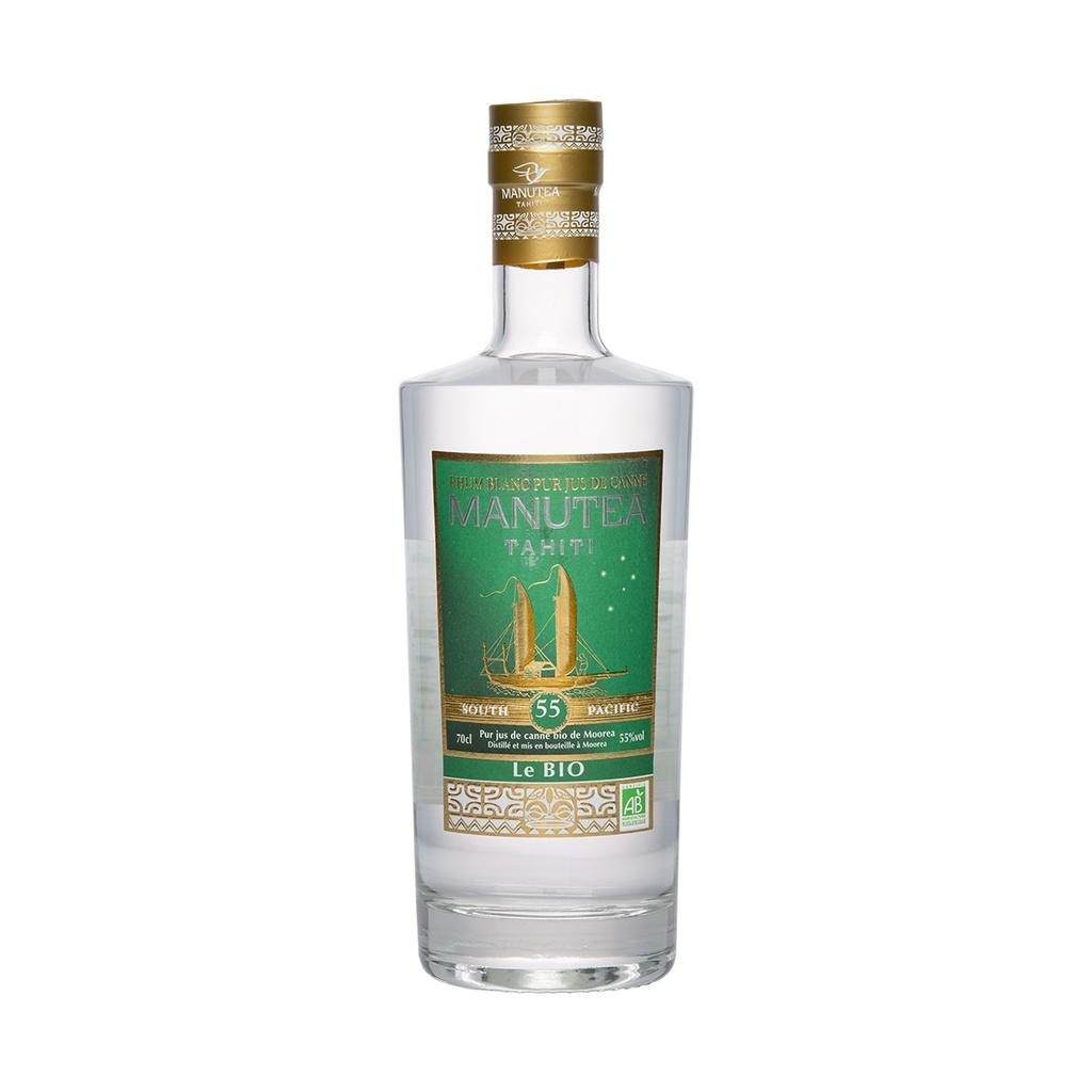Manutea Le BIO Rhum Blanc Pur Jus de Canne Tahiti 70cl