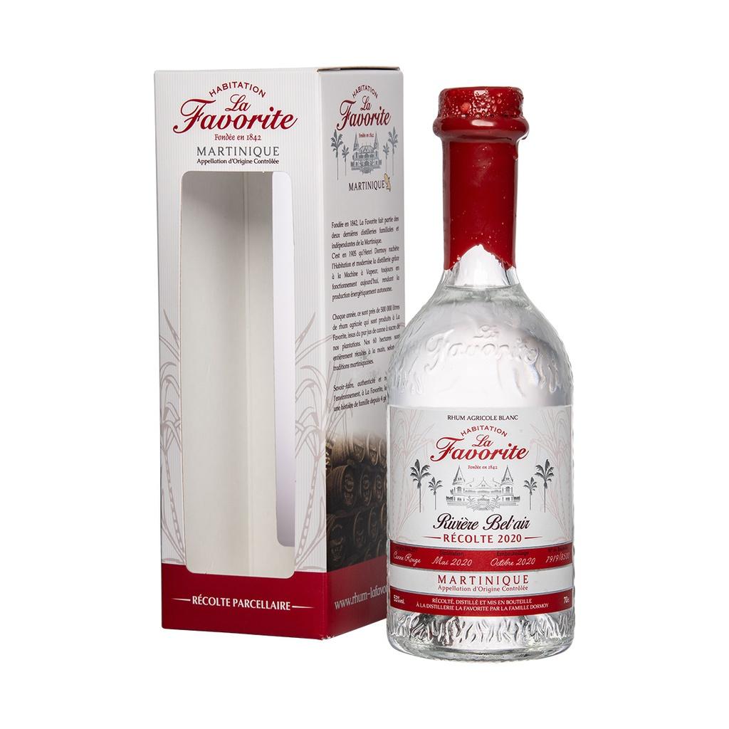 La Favorite Rivière Bel'air Canne Rouge 2020 Rhum Agricole Blanc 70cl