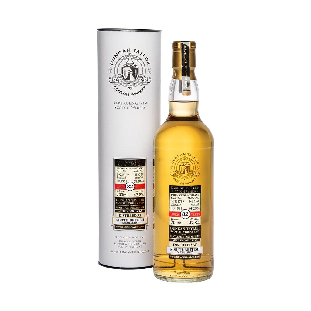 North British 1991 32y Cask#59235789 Rare Auld Grain Duncan Taylor 70cl