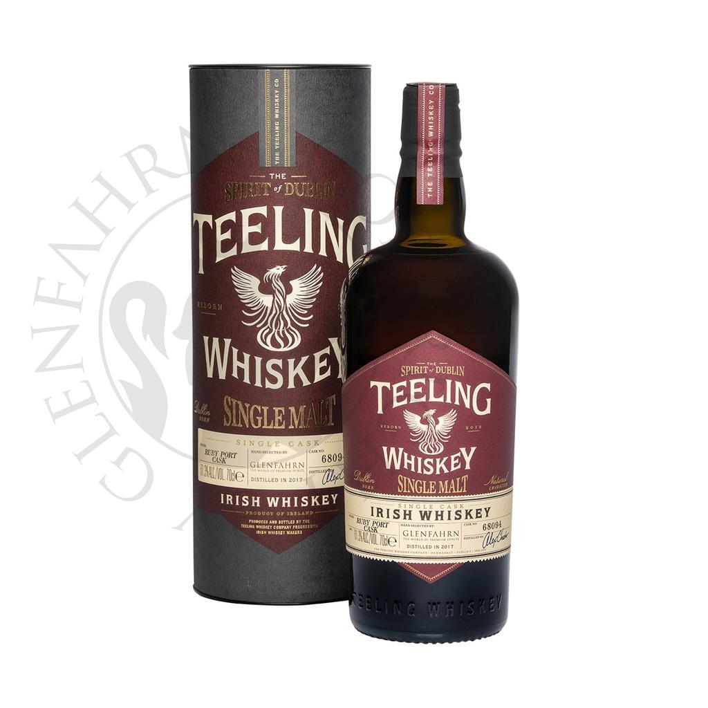 Teeling 2017 7y Cask#68094 Ruby Port Cask Single Malt Irish Whiskey 70cl