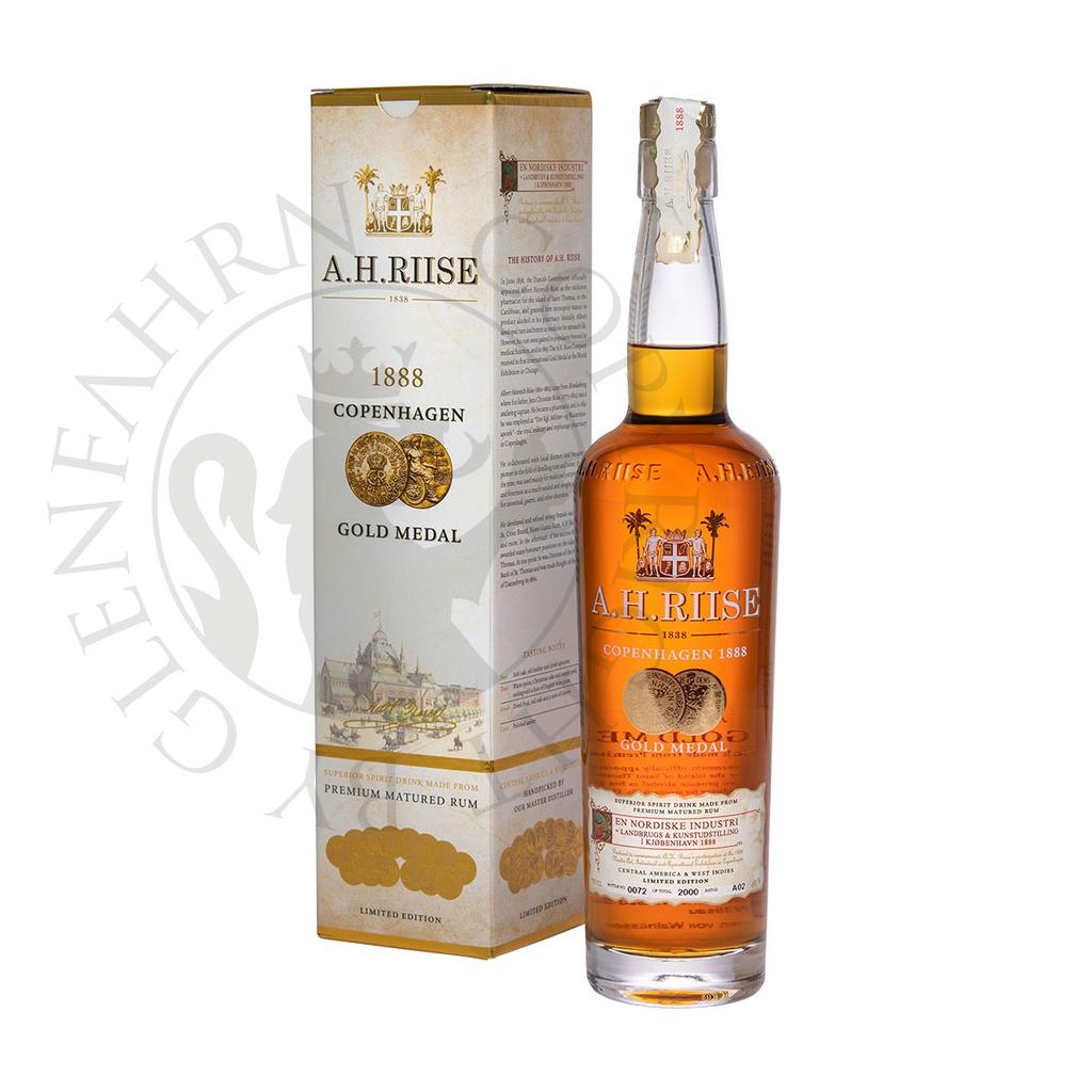 A.H. Riise 1888 Copenhagen Gold Medal Rum Spirit Drink 70cl