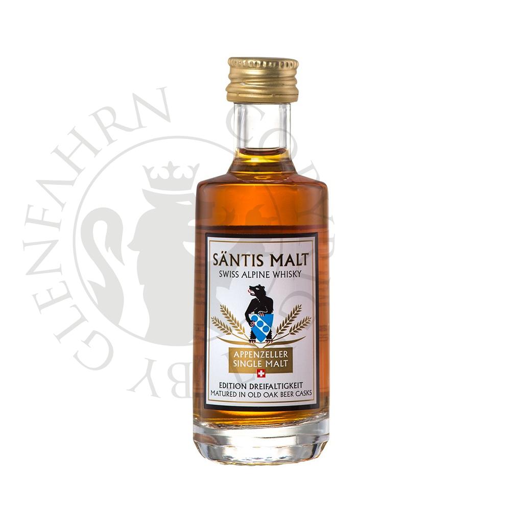 Säntis Malt Edition Dreifaltigkeit Miniature Peated Single Malt Swiss Alpine Whisky 4cl