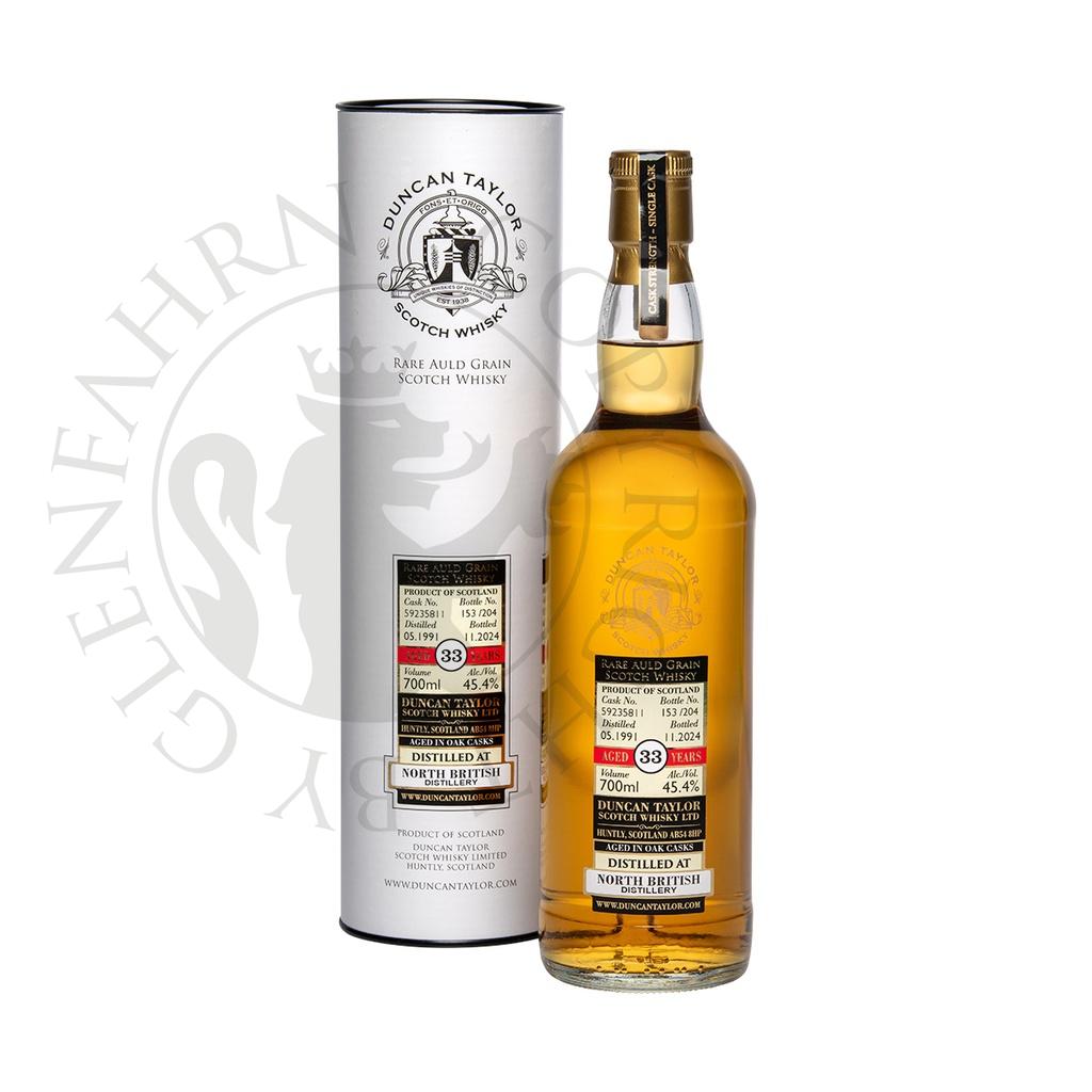 North British 1991 33y Cask#59235811 Rare Auld Grain Duncan Taylor Single Grain Scotch Whisky 70cl