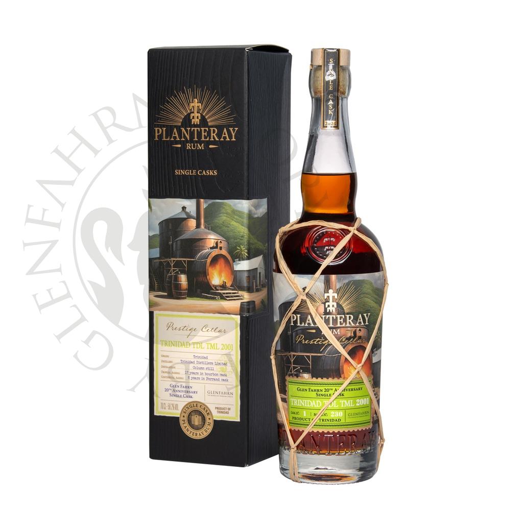 Trinidad 2001 23y Glen Fahrn 20th Anniversary Bottling Prestige Cellar Planteray Rum 70cl
