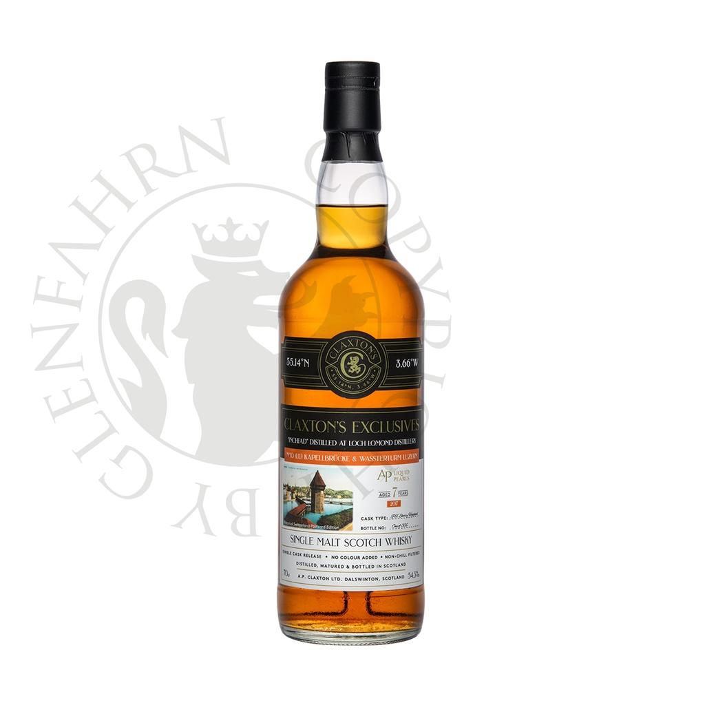 Inchfad 2017 7y HSP Edition No.10 Kapellbrücke & Wasserturm Luzern Claxton's Single Malt Scotch Whisky 70cl