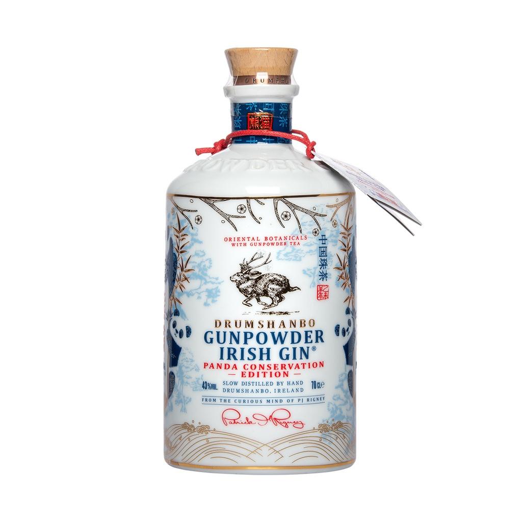 Drumshanbo Gunpowder Irish Gin Panda Conservation Edition Ceramic Collector's Bottle 70cl