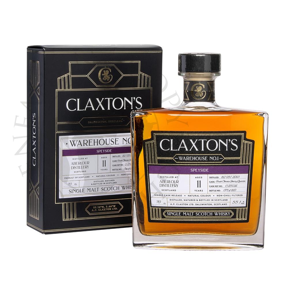 Aberlour 2013 11y Cask#C25126 Warehouse No.1 Claxton's Speyside Single Malt Scotch Whisky 70cl