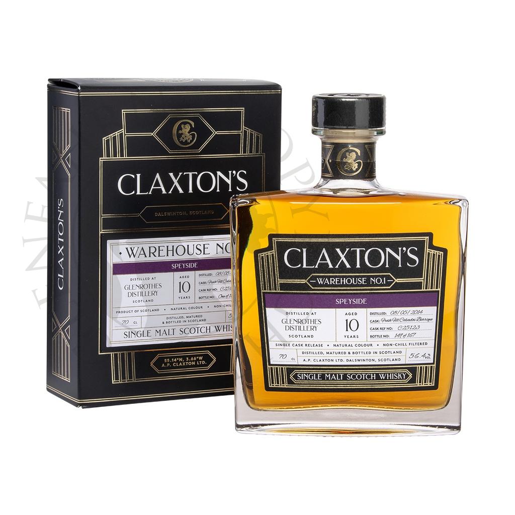 Glenrothes 2014 10y Cask#C25123 Warehouse No.1 Claxton's Single Malt Scotch Whisky 20cl DEGU