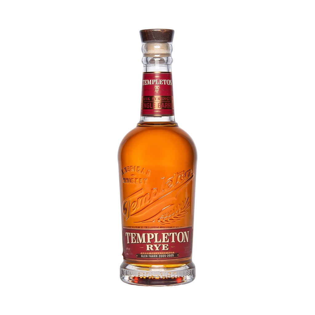 Templeton 2018 6y Single Barrel#1075 Glen Fahrn 20th Anniversary Bottling Straight Rye Whiskey 70cl