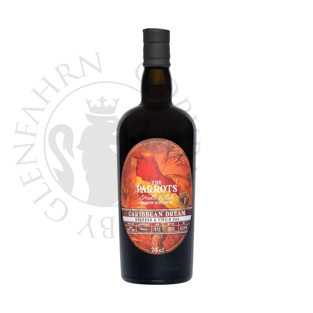 Caribbean Dream Chattering Lory The Parrots Small Batch Rum Based Premium Spirit Drink 70cl