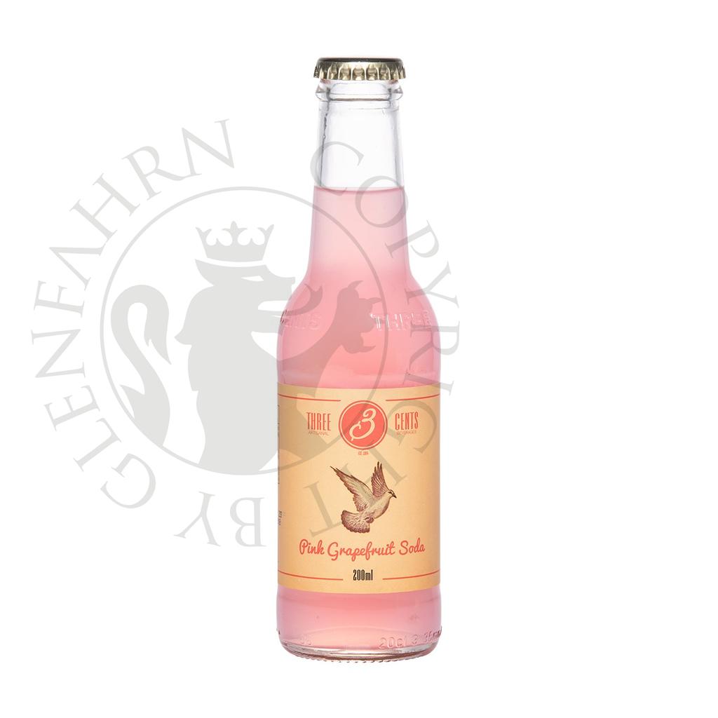 Three Cents Pink Grapefruit Soda 200ml