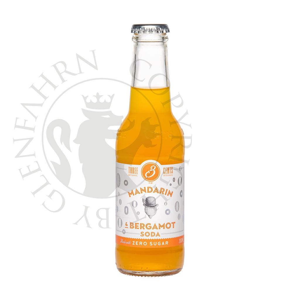 Three Cents Mandarin & Bergamotte Soda Zero Sugar 200ml